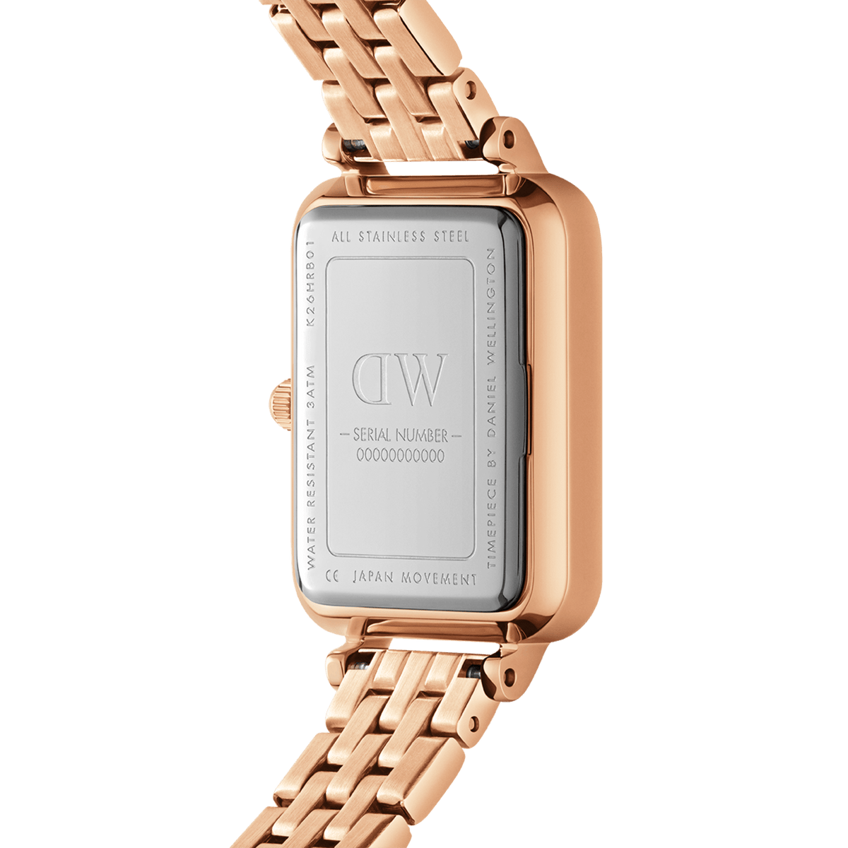 Quadro Lumine - Watch with pink mother of pearl dial | DW Quadro Lumine - Watch with pink mother of pearl dial | DW