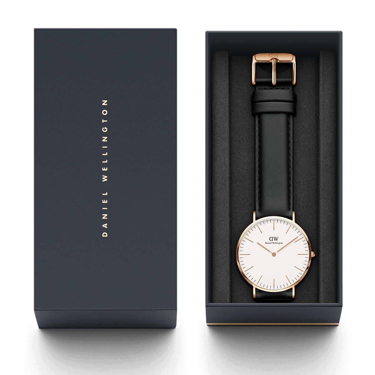 Sheffield Men s watch in rose gold white dial 40mm DW