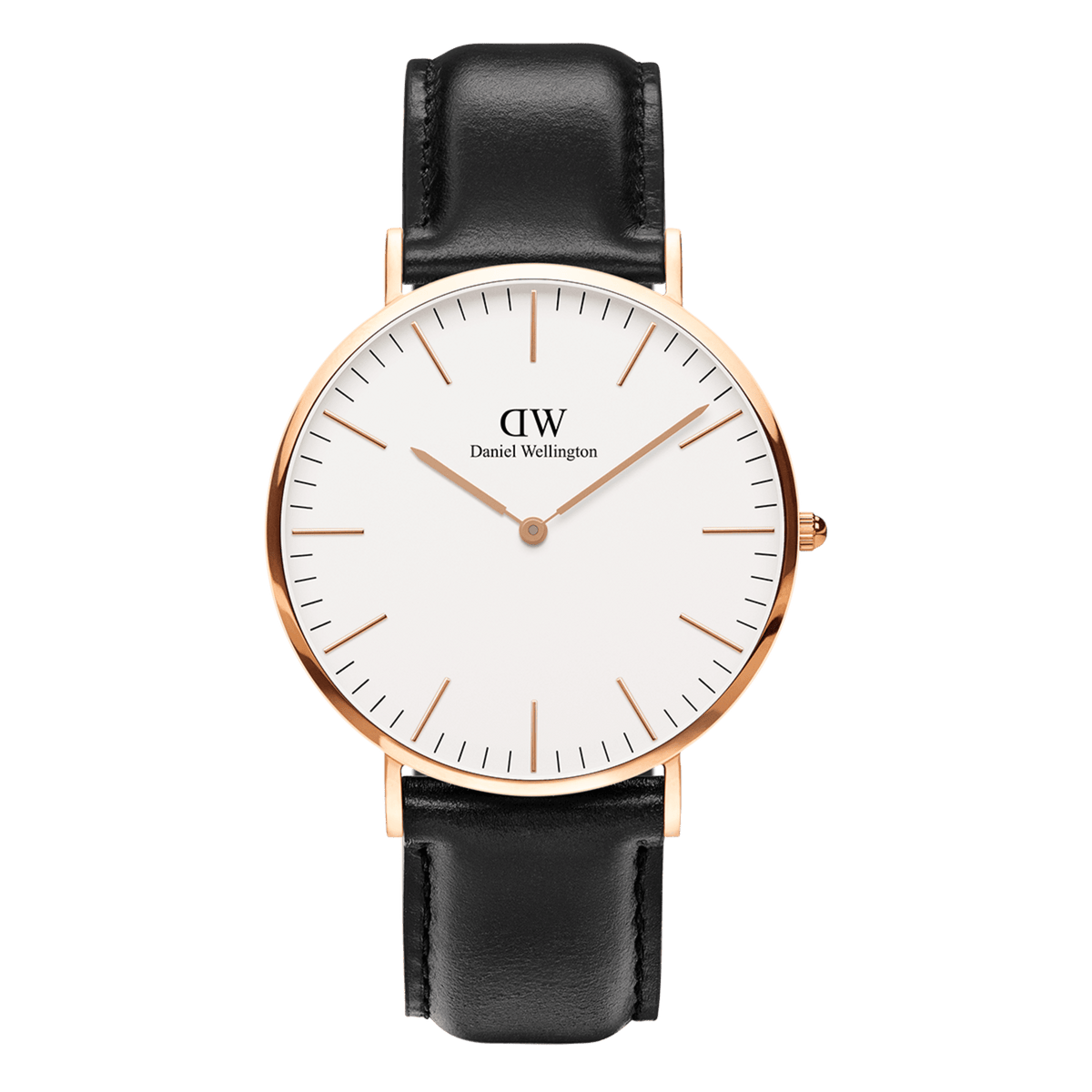 Sheffield Men s watch in rose gold white dial 40mm DW