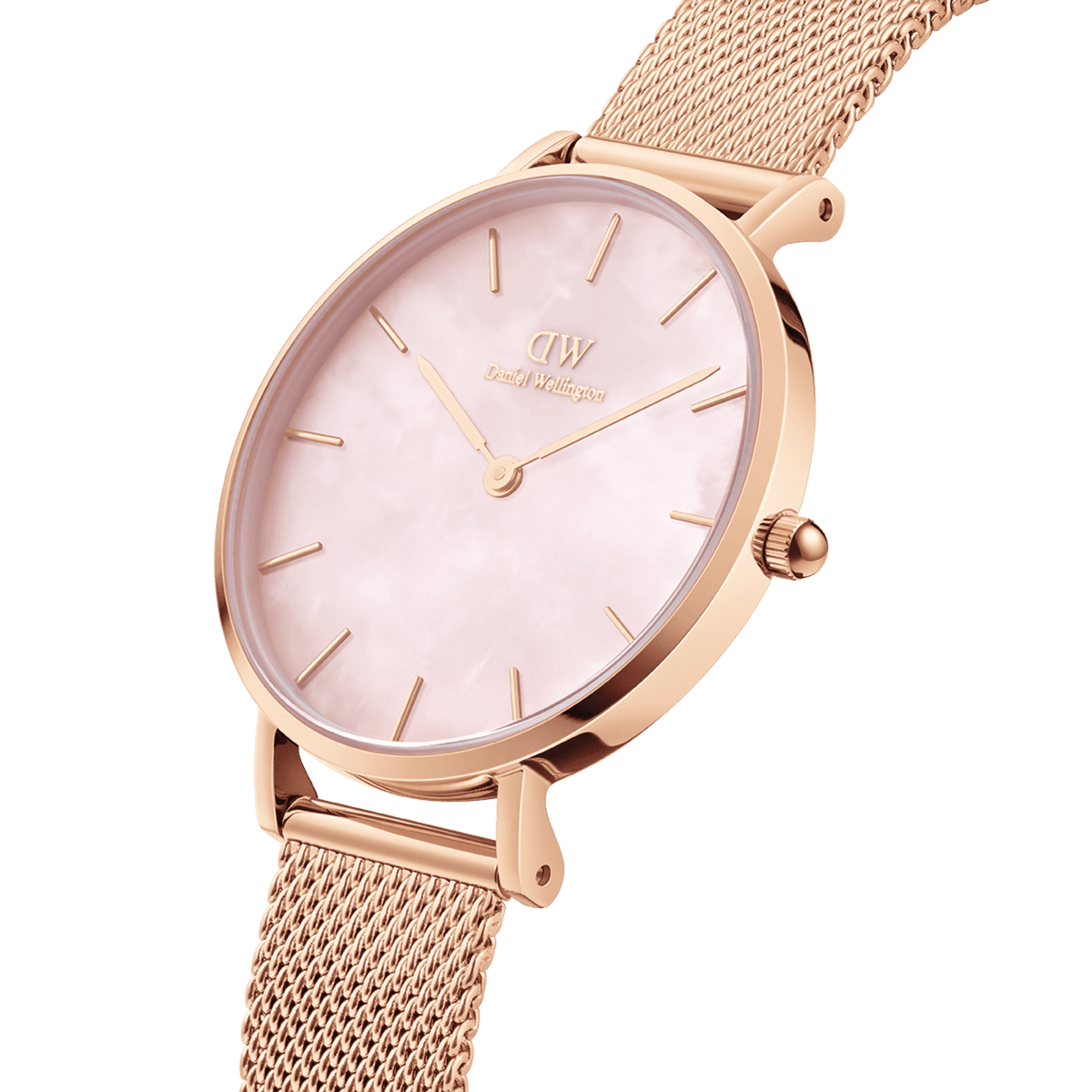 rose gold dress watch womens Roman Steel Quartz Watch With Full Diamond Strap & Rose Gold Bracelet