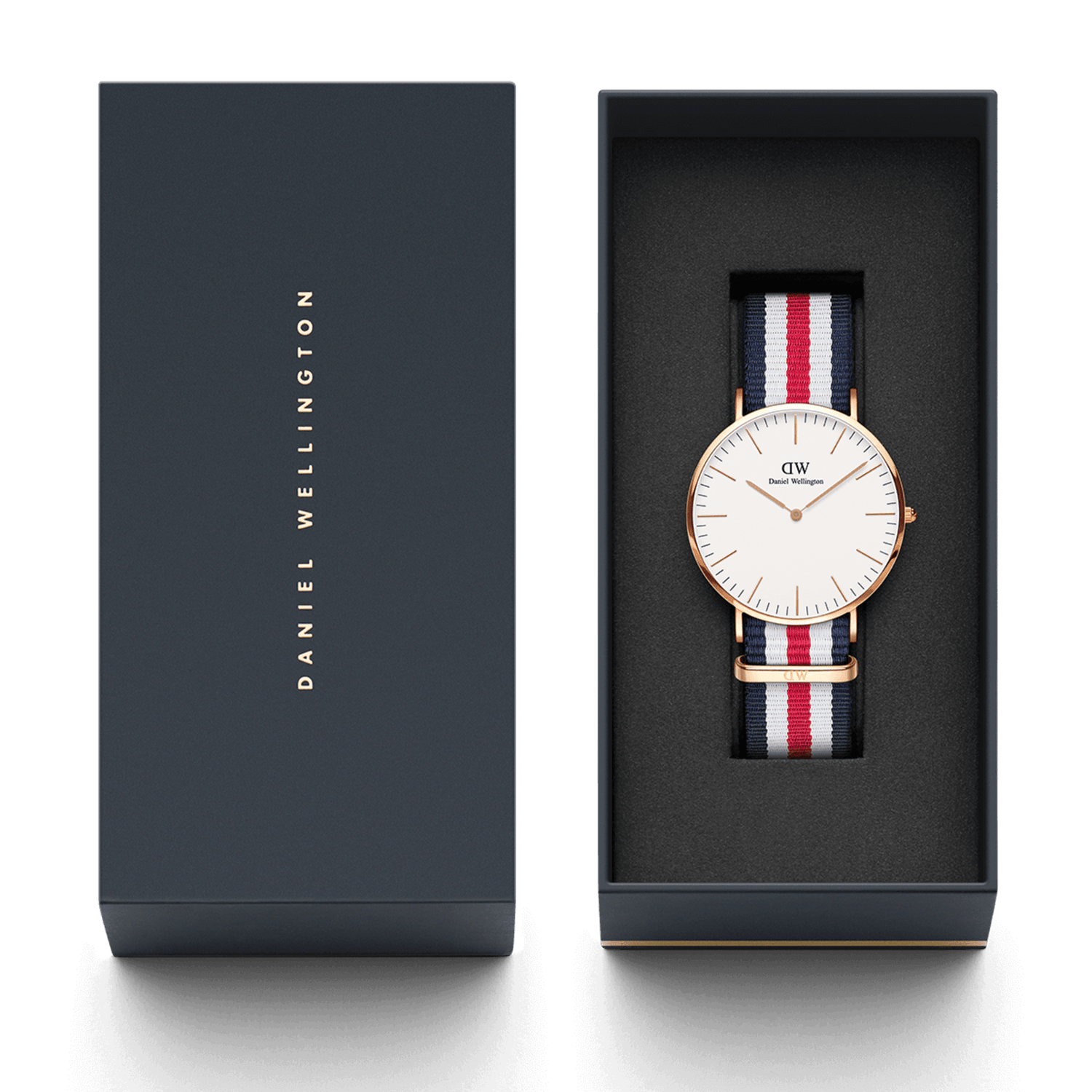 Canterbury - Men's rose gold watch with NATO strap | DW Canterbury - Men's rose gold watch with NATO strap | DW