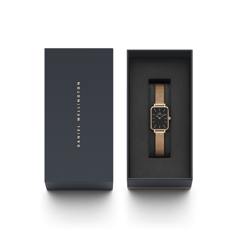 Quadro Pressed Melrose Black Rose Gold