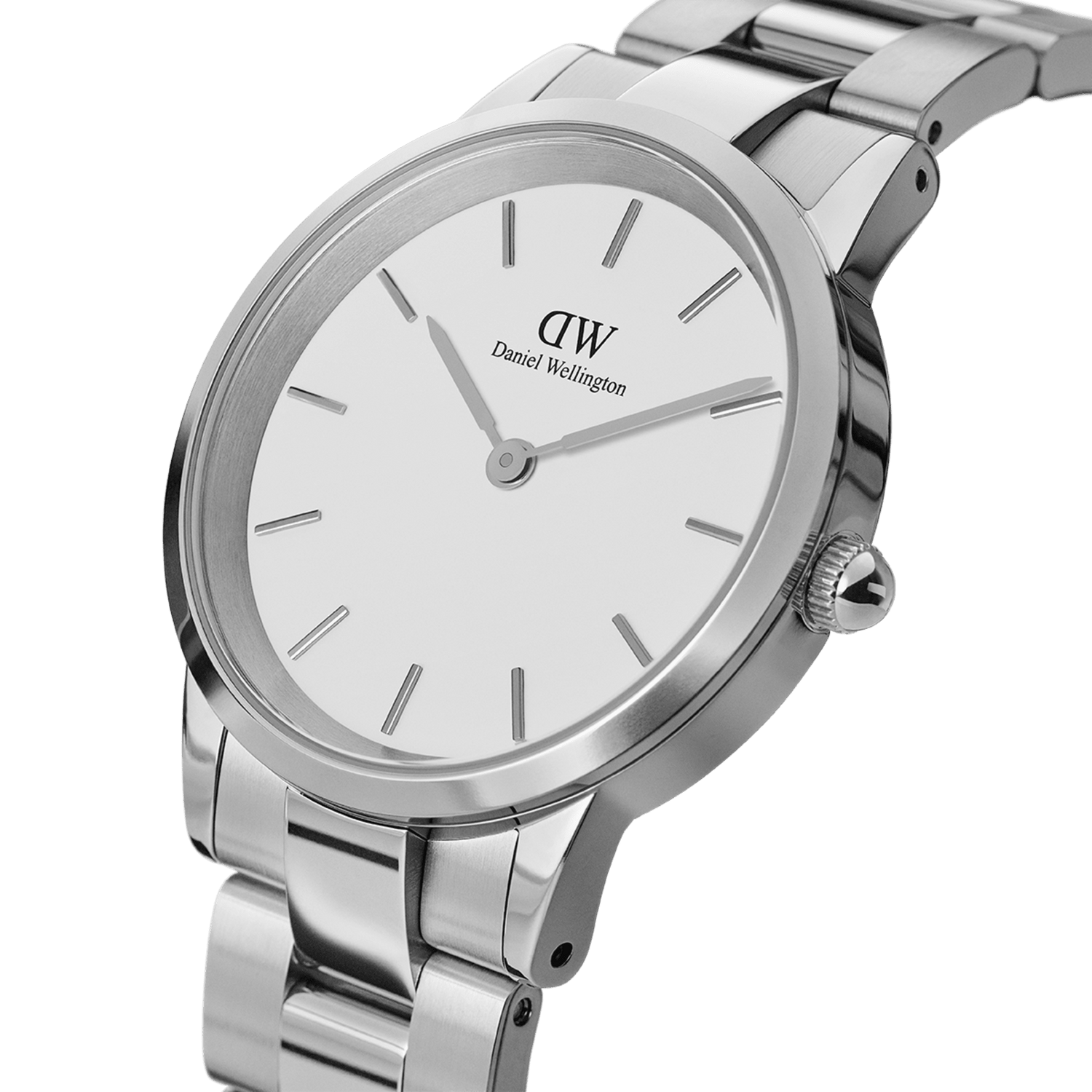 Iconic Link - Silver watch with White dial 36mm | DW Iconic Link - Silver watch with White dial 36mm | DW