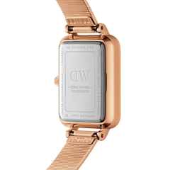 Quadro Lumine Pressed Piano White MoP Rose Gold
