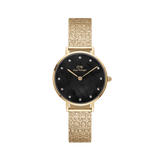Petite Lumine Pressed Piano Black MoP Gold